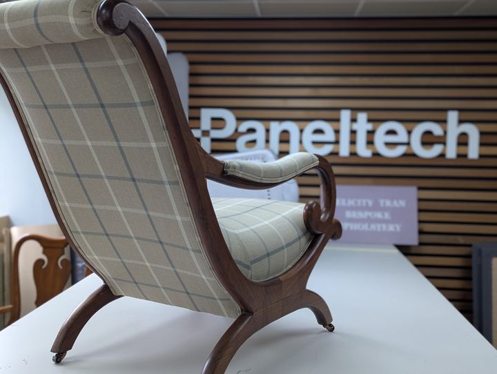 The chair from the side